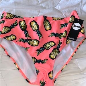 Boohoo High waisted swim bottoms